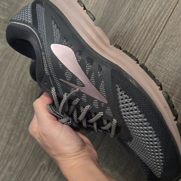 Brooks Revel Women's Charcoal and Blush Athletic Shoes. - Picture 7 of 12